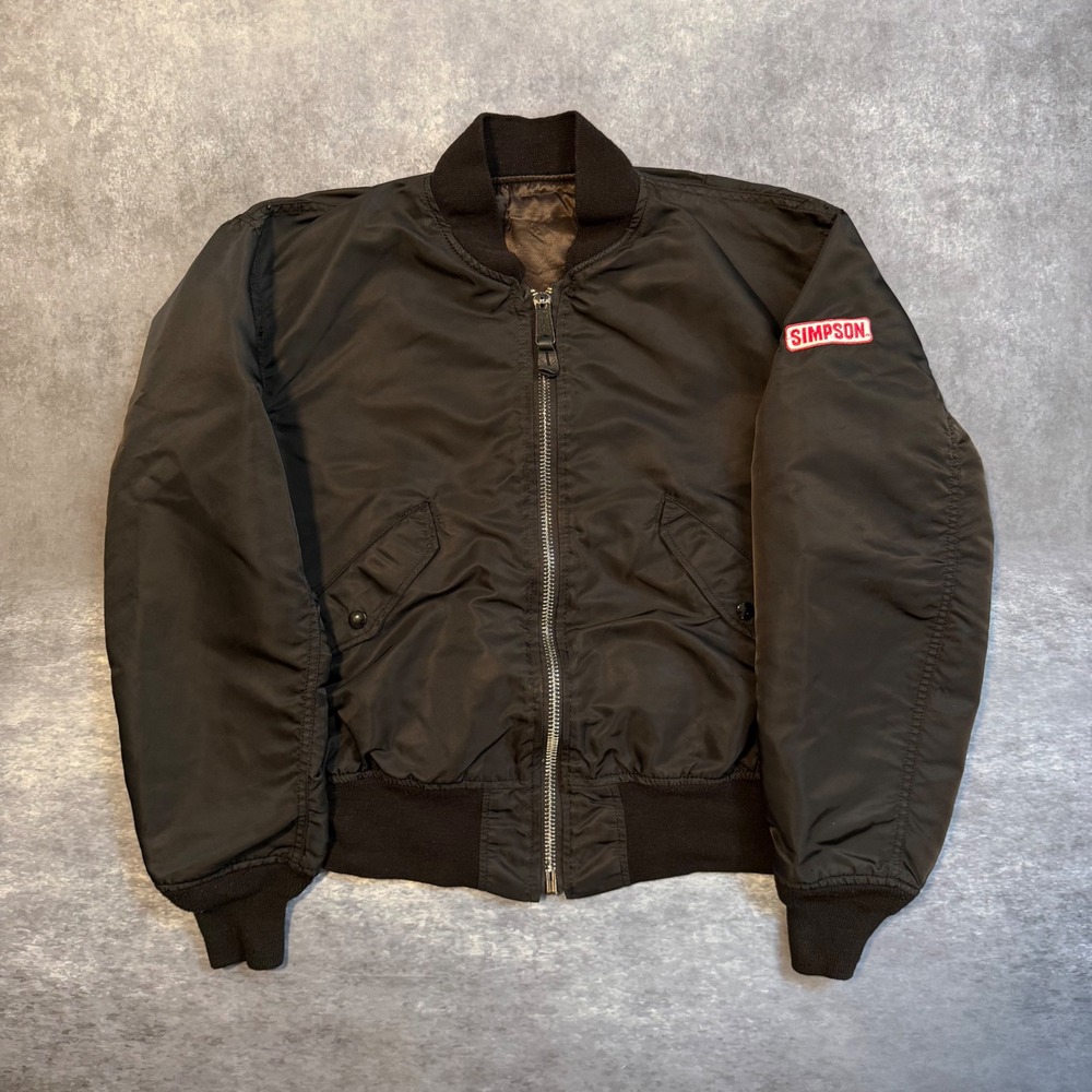 70s Alpha Industries MIL-J-7448J
Flight Jacket Large Simpson Racing
Bomber JDM
